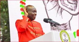 Former Deputy President Rigathi Gachagua during the launch of the DCP party.
